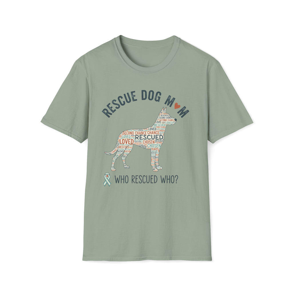 Rescue Dog Mom T-Shirt