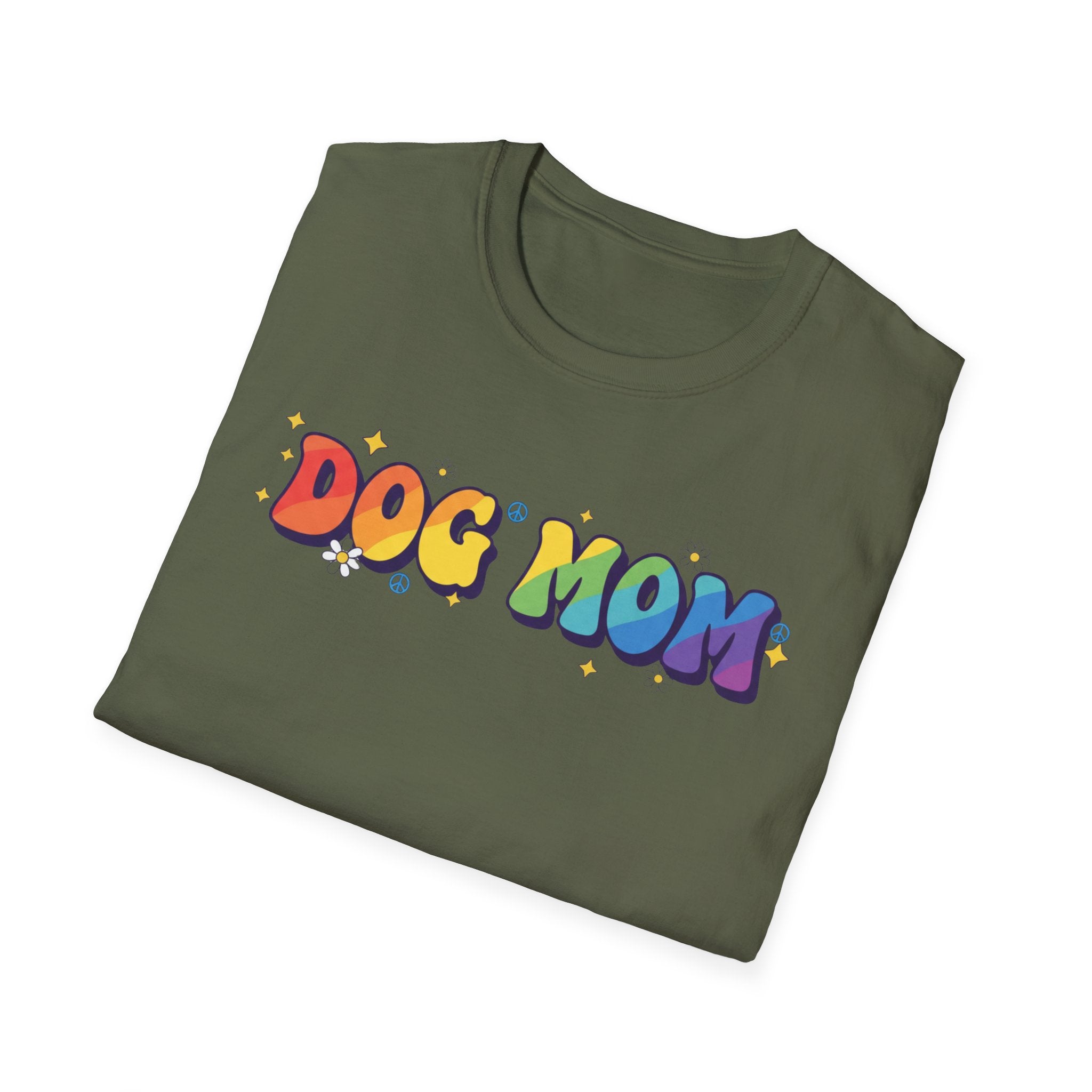 Dog Mom Rainbow T-Shirt