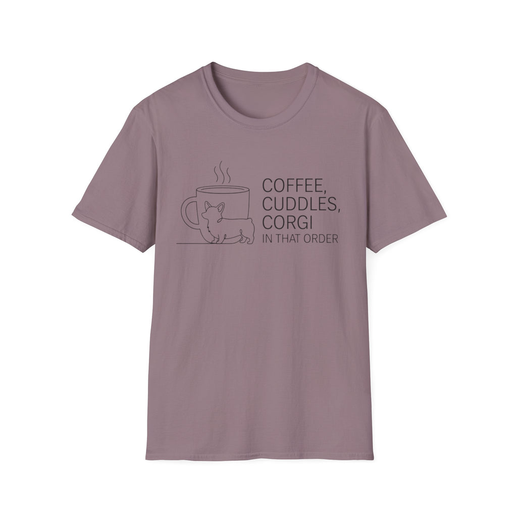 Coffee, Cuddles,  Corgi T-Shirt