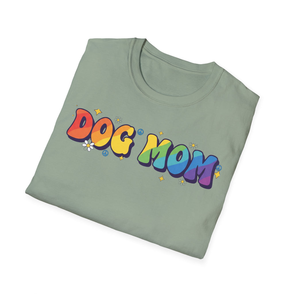 Rainbow Dog Mom T.-Shirt