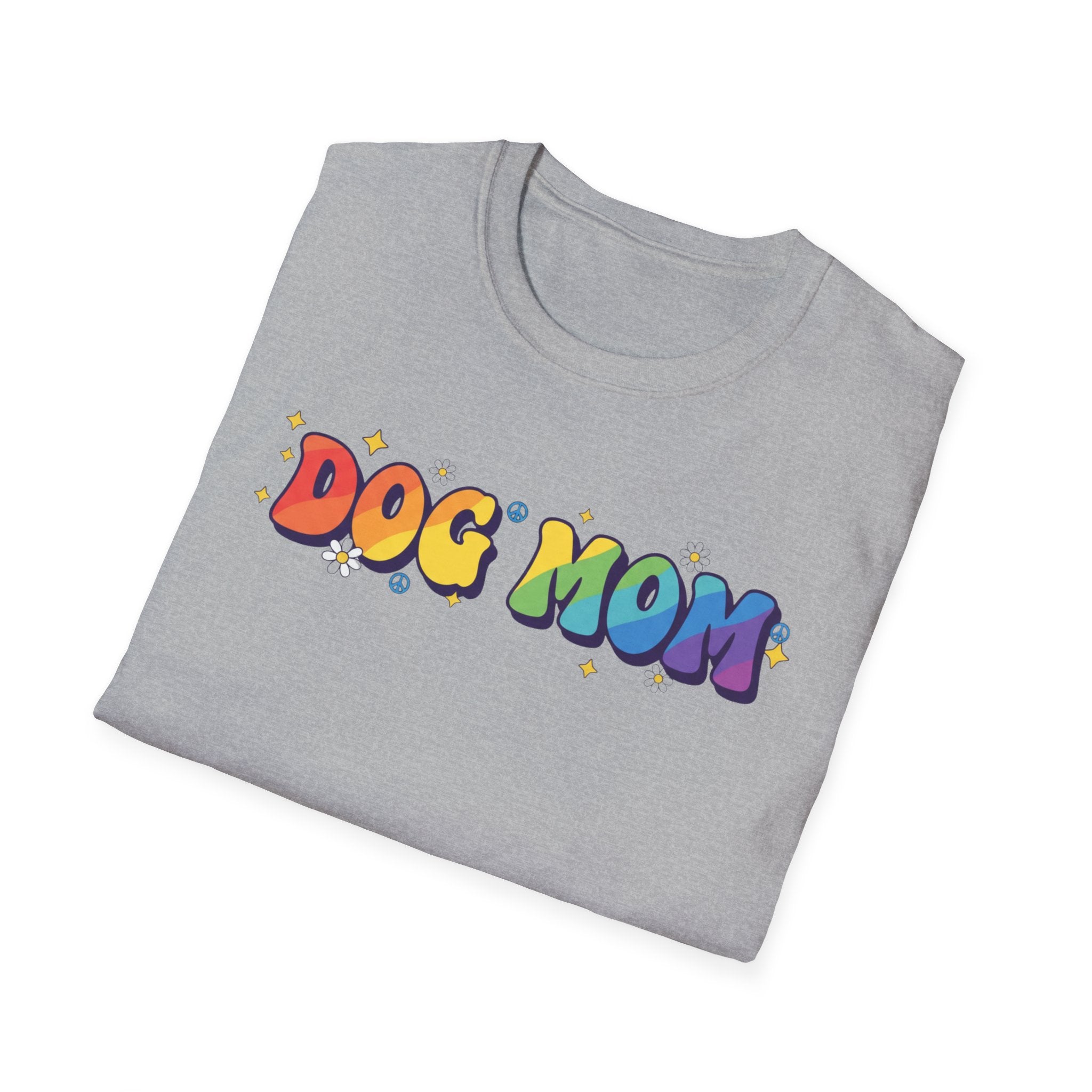 Dog Mom Rainbow T-Shirt