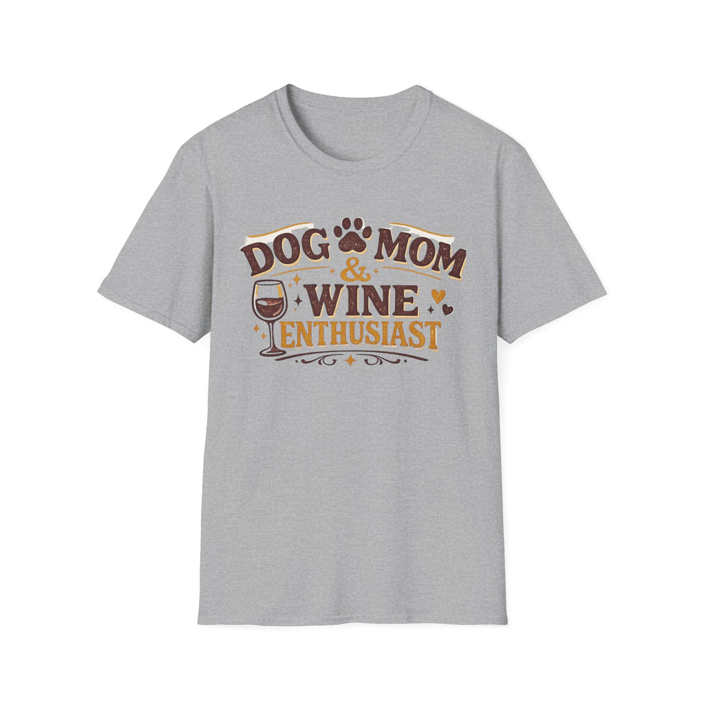 Dog Mom Wine Enthusiast T-Shirt