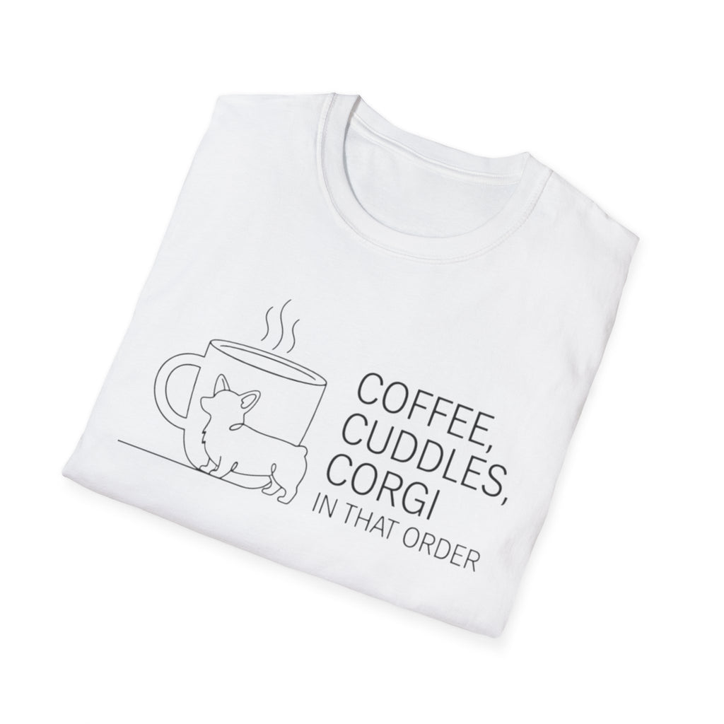 Coffee, Cuddles,  Corgi T-Shirt