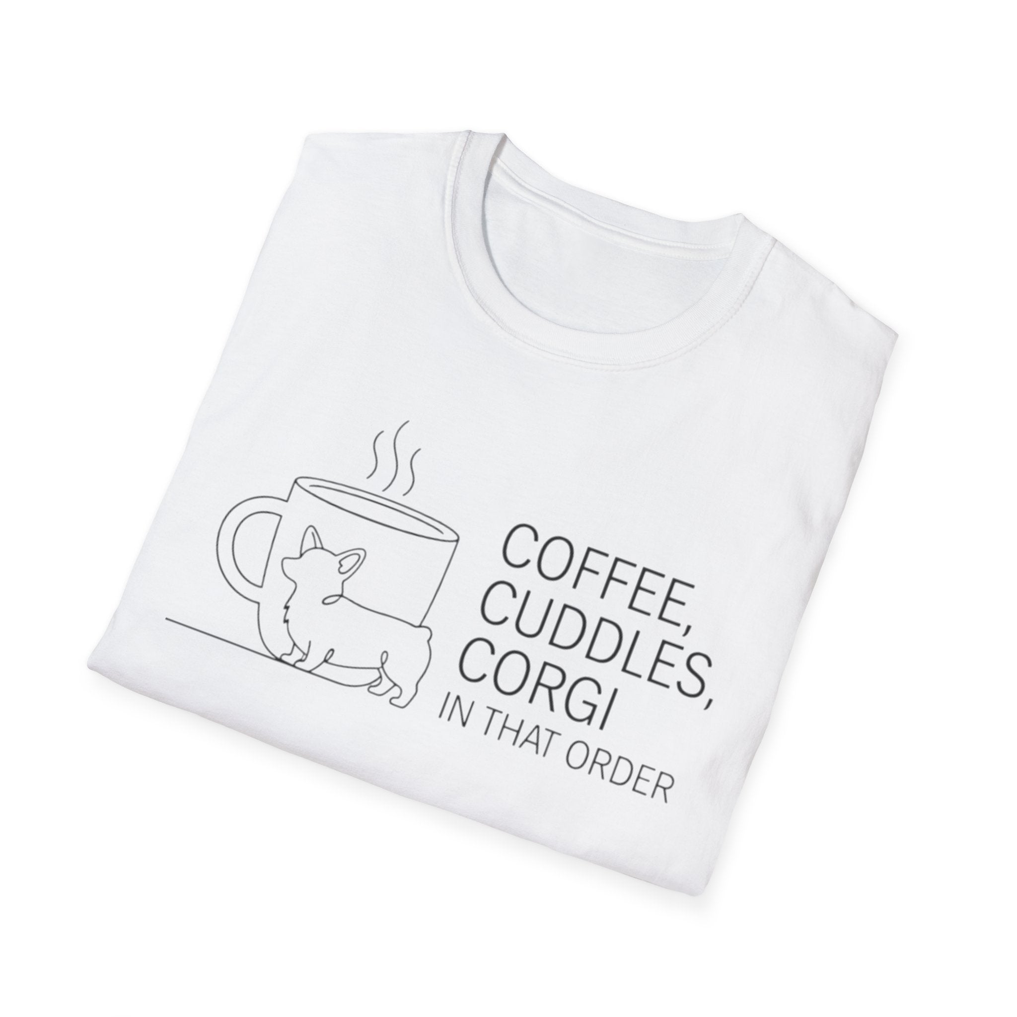 Coffee, Cuddles,  Corgi T-Shirt