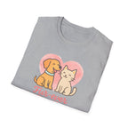 Dog and Cat Fur Ever Family T-Shirt