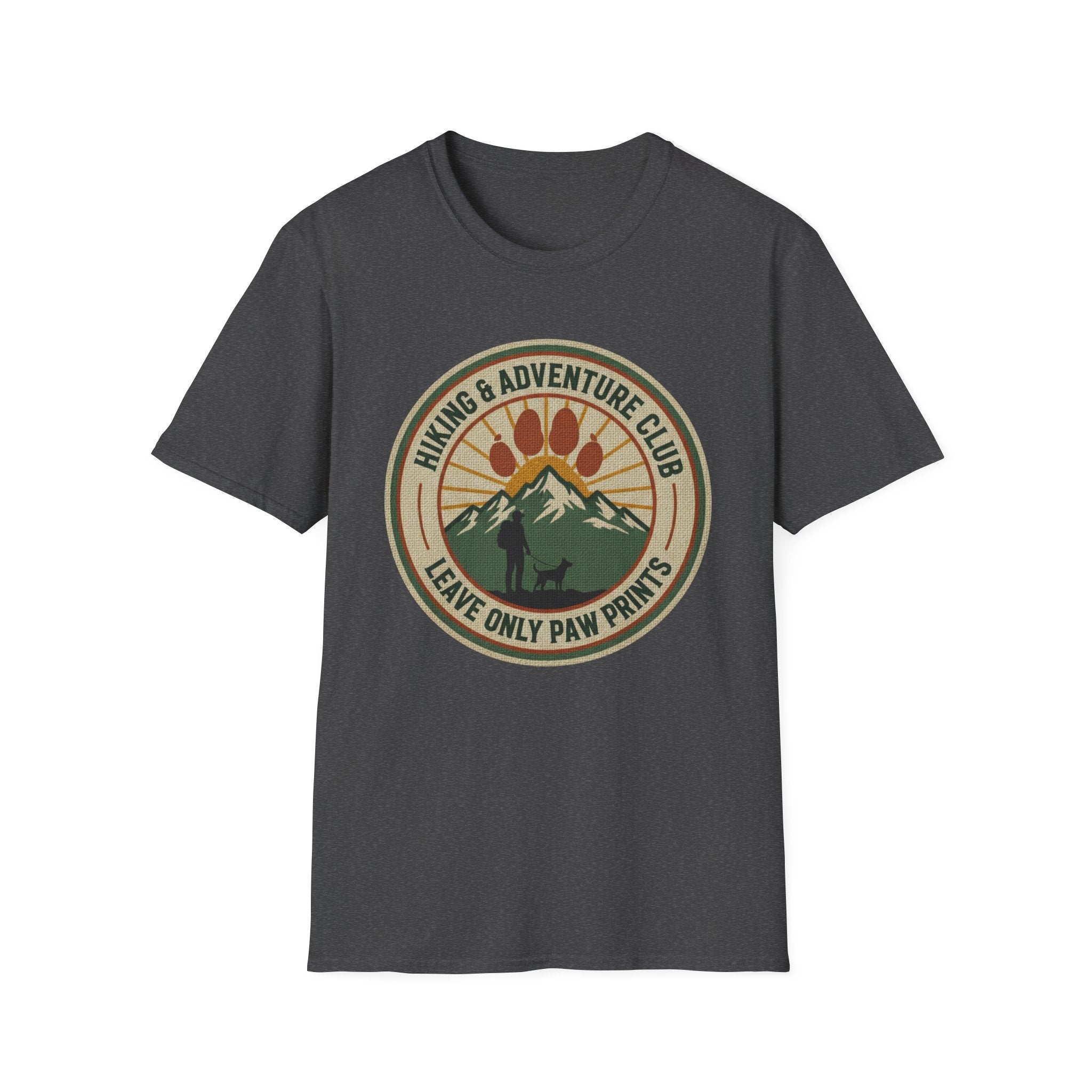 Hiking Adventure Paw Prints T-Shirt