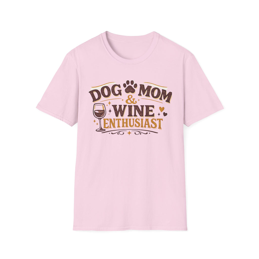 Dog Mom Wine Enthusiast T-Shirt