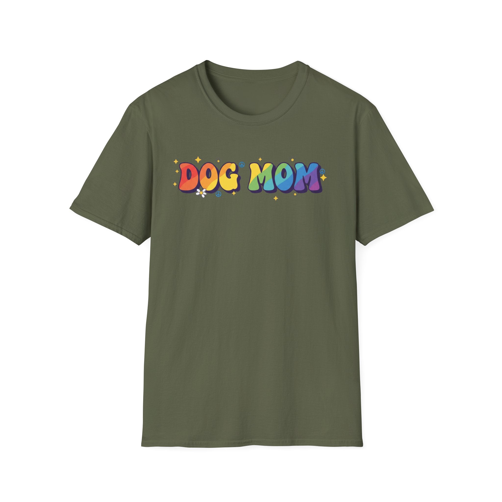 Dog Mom Rainbow T-Shirt