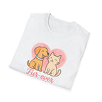 Dog and Cat Fur Ever Family T-Shirt