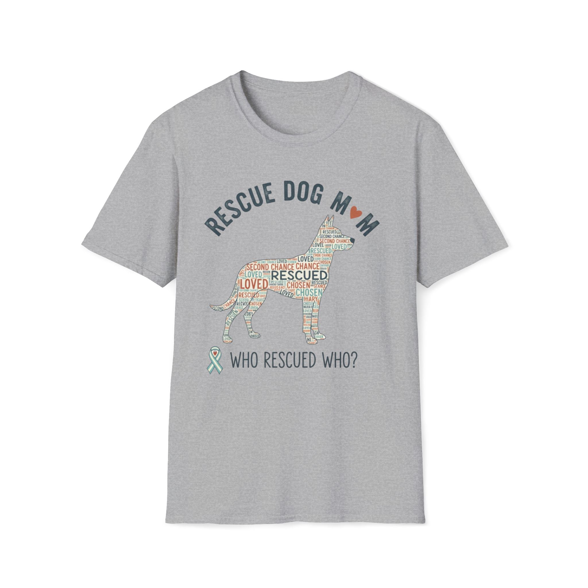 Rescue Dog Mom T-Shirt