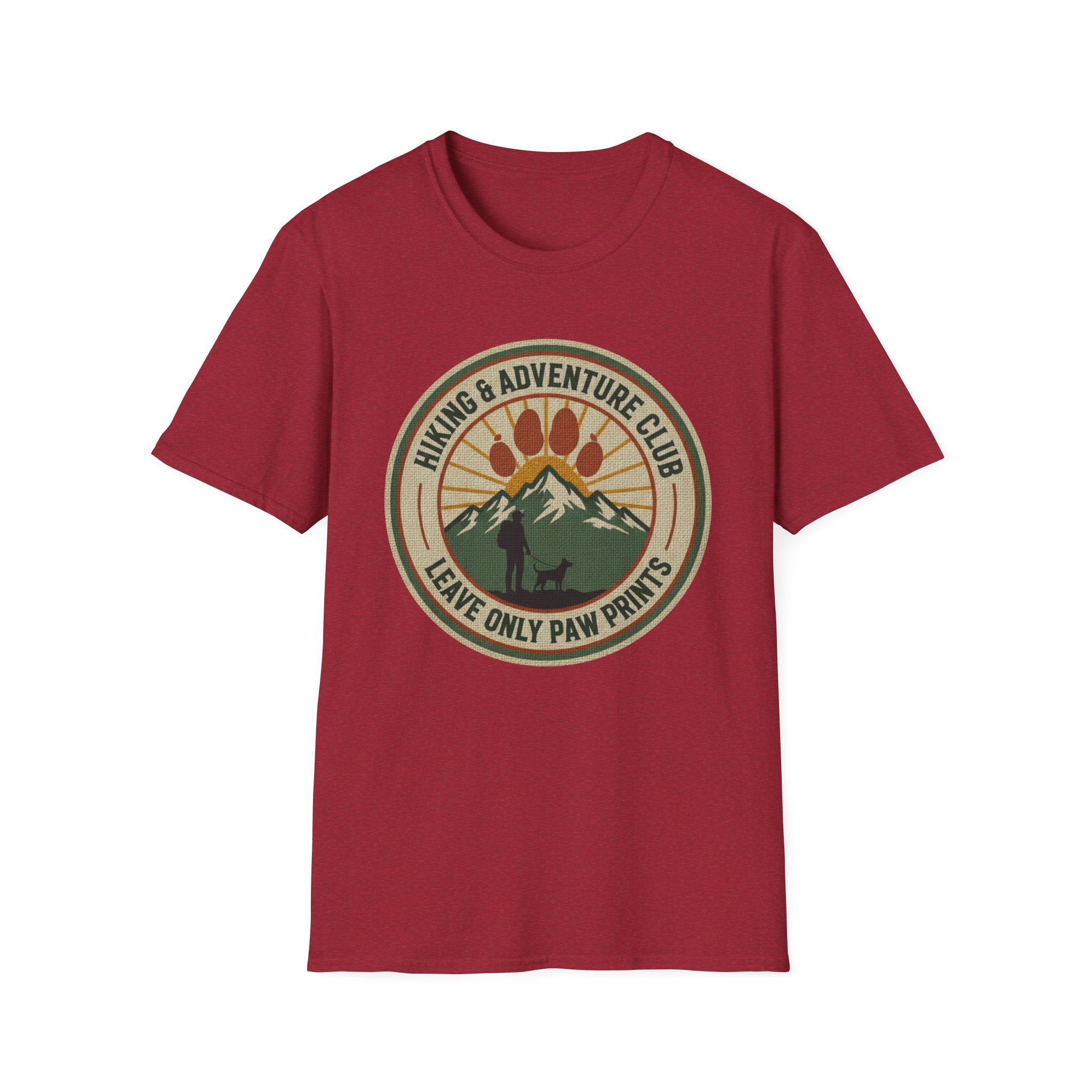 Hiking Adventure Paw Prints T-Shirt