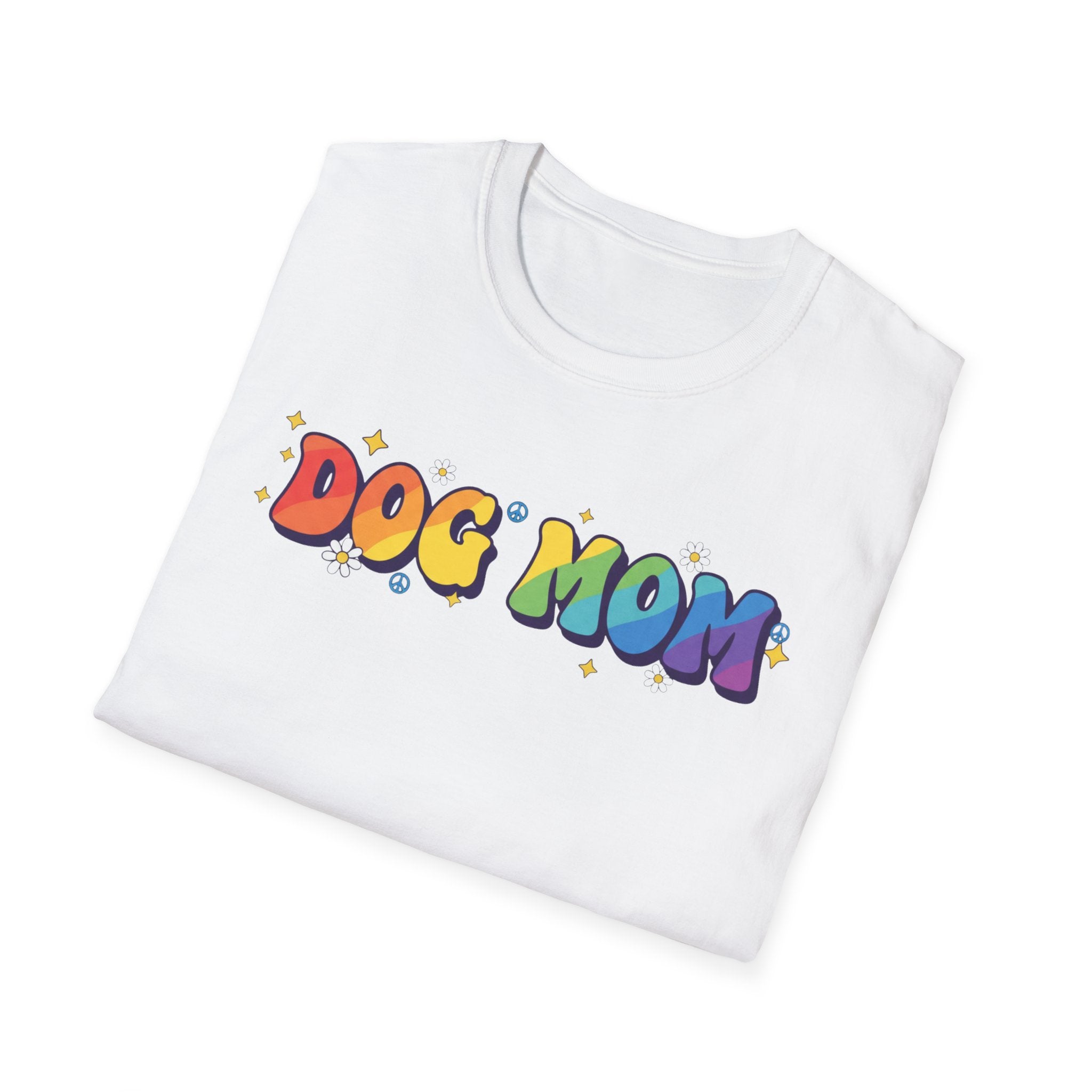 Dog Mom Rainbow T-Shirt