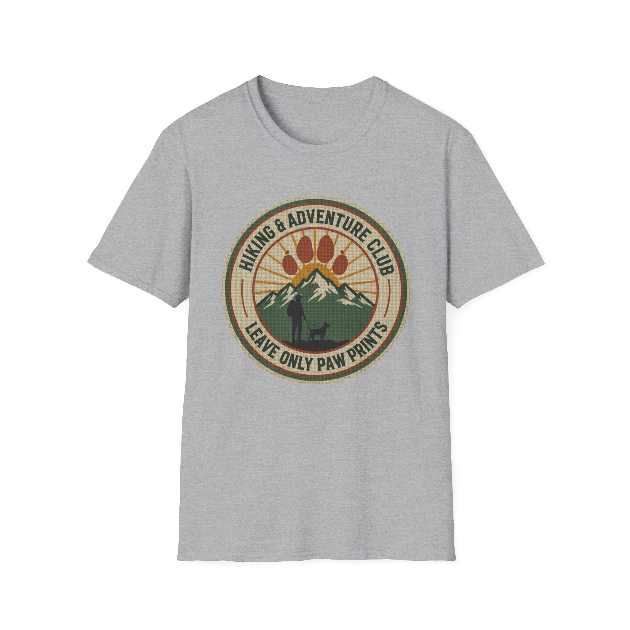 Hiking Adventure Paw Prints T-Shirt