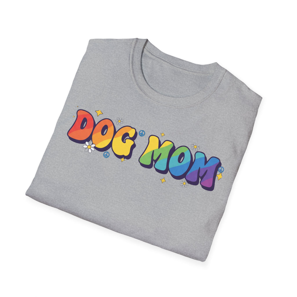 Rainbow Dog Mom T.-Shirt