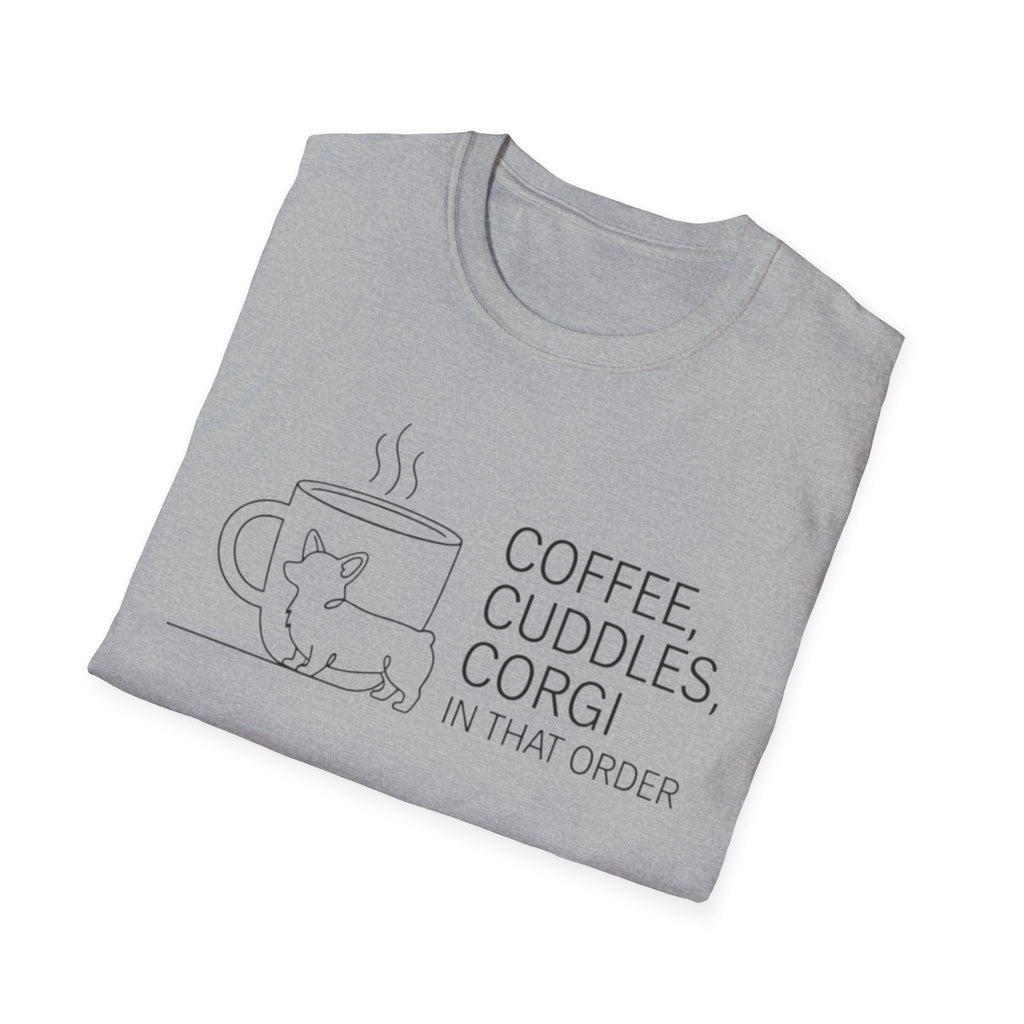 Coffee, Cuddles,  Corgi T-Shirt