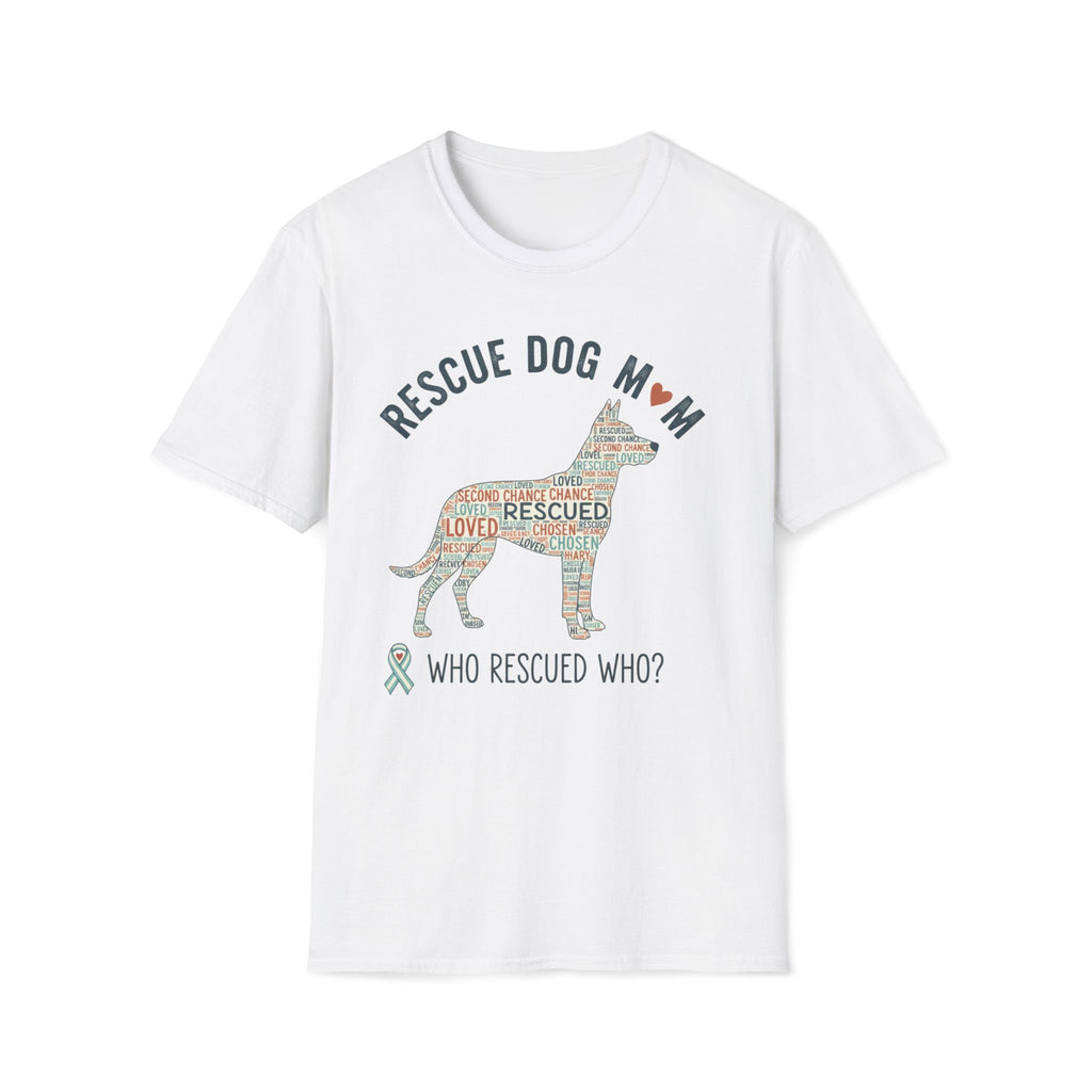 Rescue Dog Mom T-Shirt