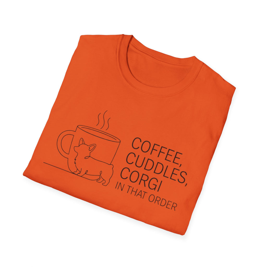 Coffee, Cuddles,  Corgi T-Shirt