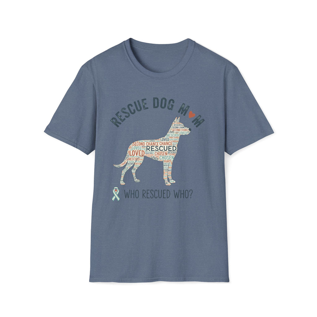 Rescue Dog Mom T-Shirt