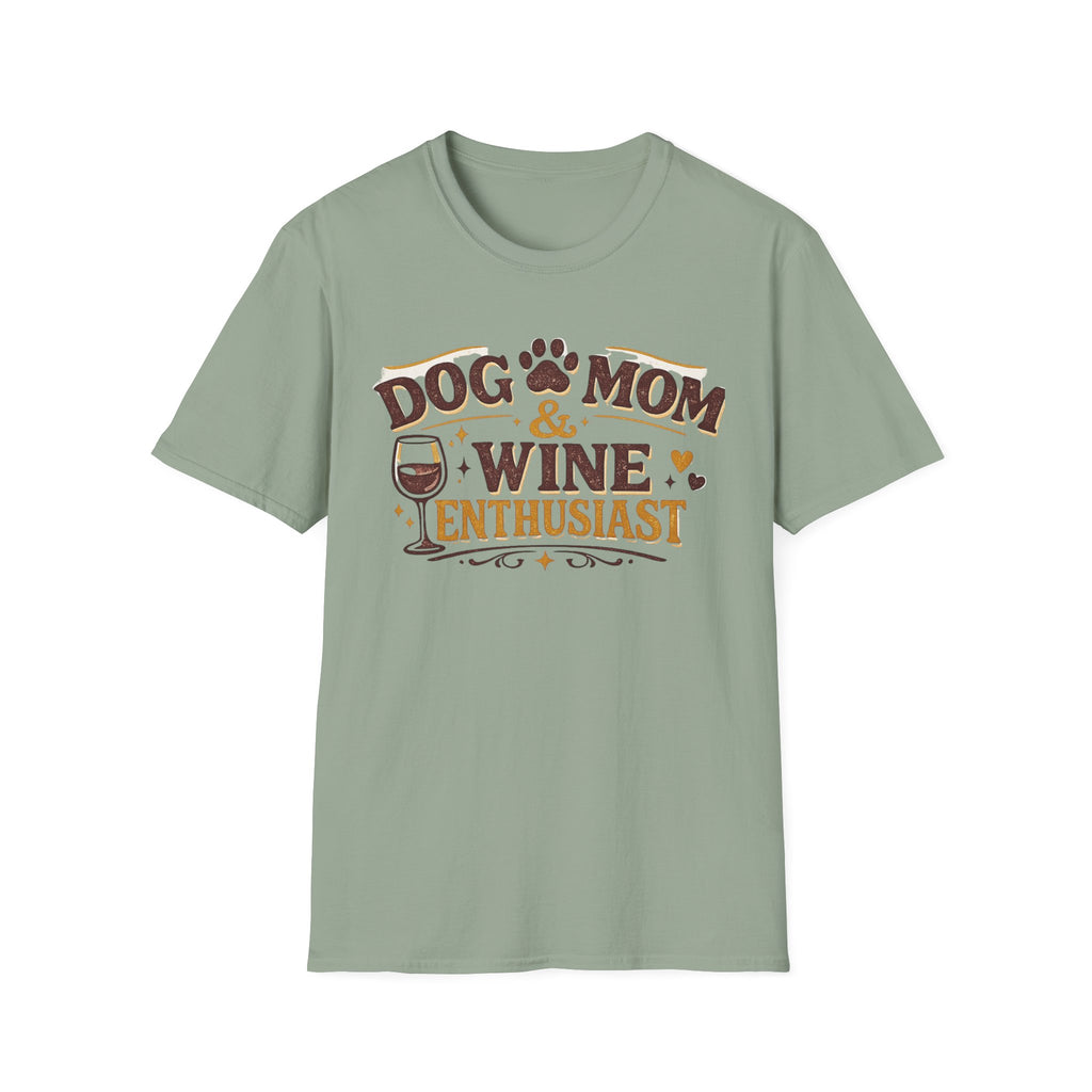 Dog Mom Wine Enthusiast T-Shirt