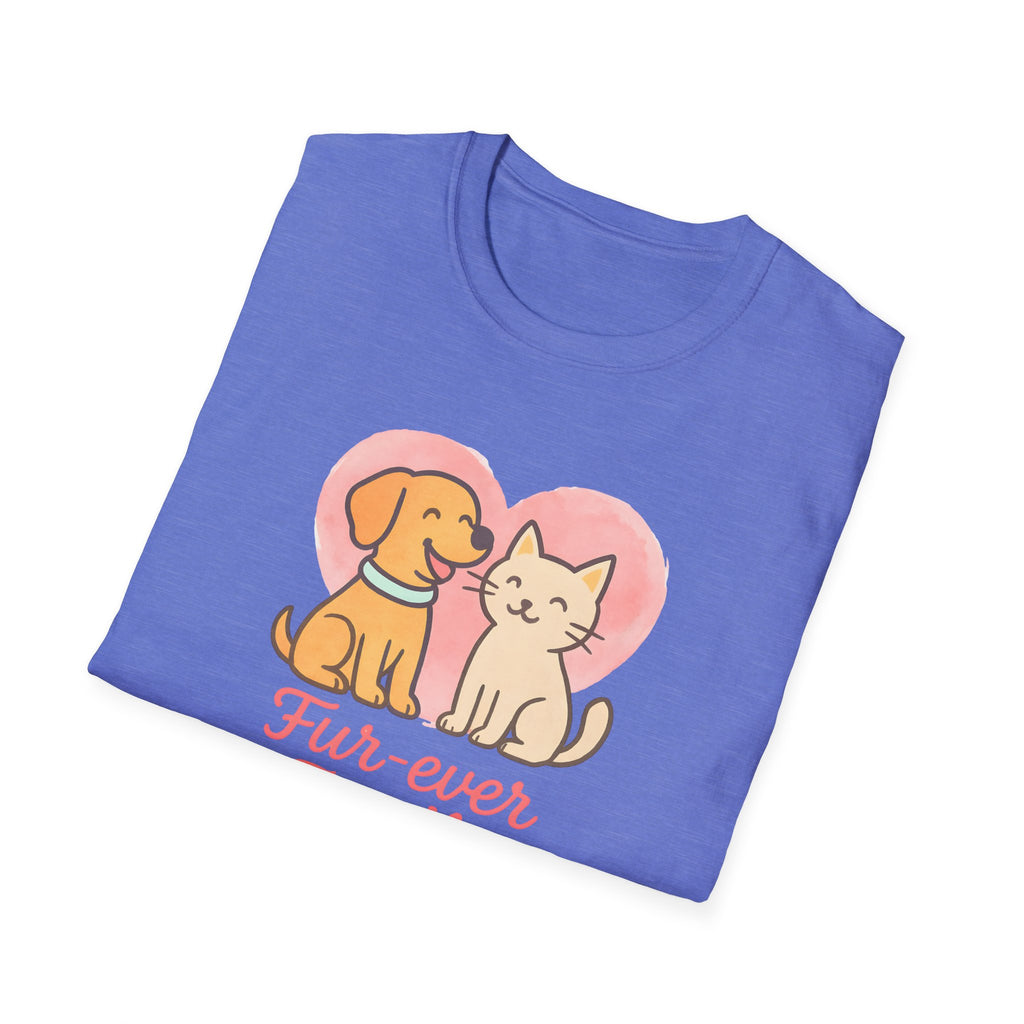 Dog and Cat Fur Ever Family T-Shirt