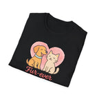 Dog and Cat Fur Ever Family T-Shirt