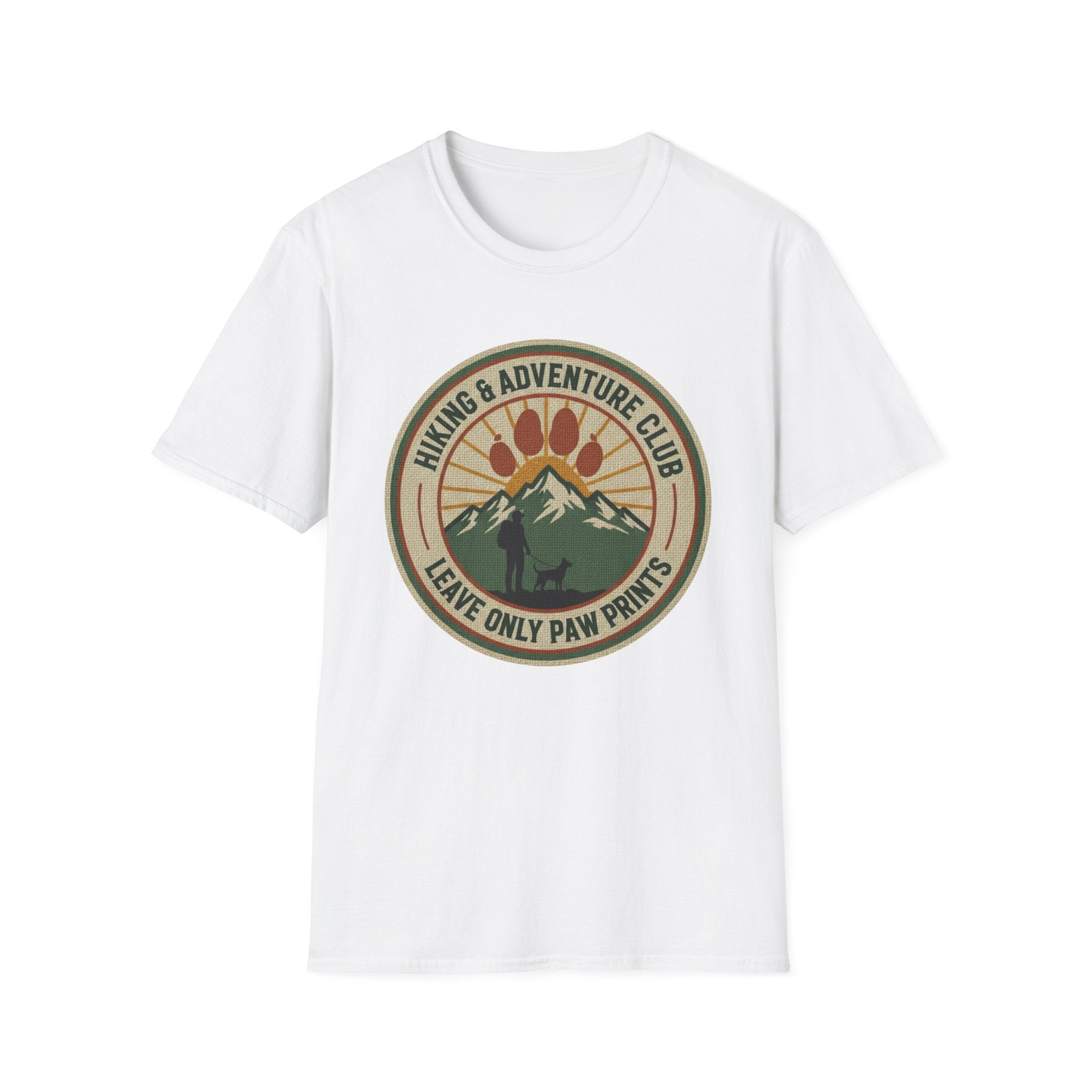 Hiking Adventure Paw Prints T-Shirt