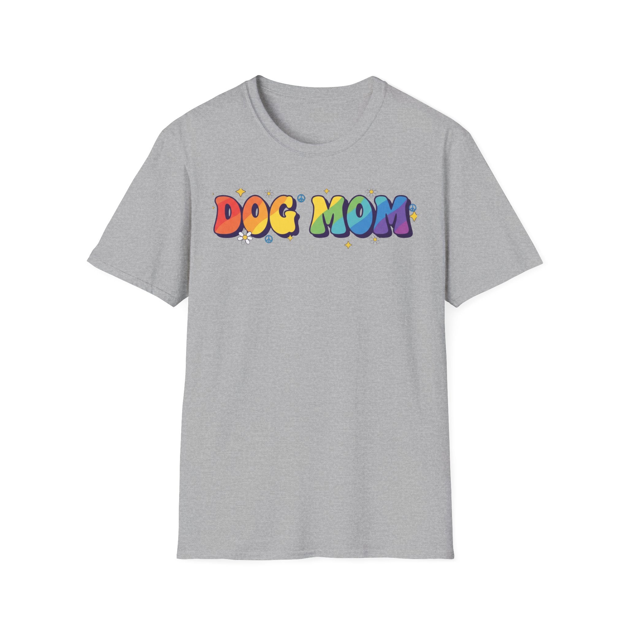 Rainbow Dog Mom T.-Shirt